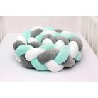 Scamp Fonott rácsvédő 210cm - Fehér/szürke/menta