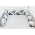 Scamp Fonott rácsvédő 210cm - Fehér/szürke/babakék