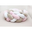 Scamp Fonott rácsvédő 210cm - Fehér/bézs/rózsaszín