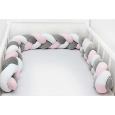 Scamp Fonott rácsvédő 210cm - Fehér/szürke/rózsaszín