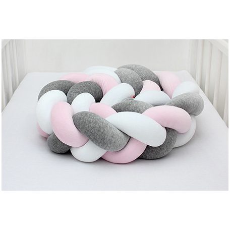 Scamp Fonott rácsvédő 210cm - Fehér/szürke/rózsaszín