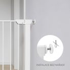 Kinderkraft Safe Snap biztonsági ajtórács 75-82 cm - fehér