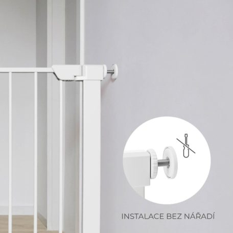 Kinderkraft Safe Snap biztonsági ajtórács 75-82 cm - fehér