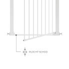 Kinderkraft Safe Snap biztonsági ajtórács 75-82 cm - fehér