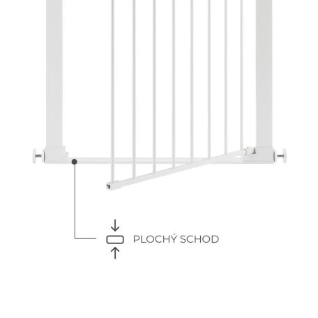Kinderkraft Safe Snap biztonsági ajtórács 75-82 cm - fehér