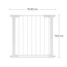 Kinderkraft Safe Snap biztonsági ajtórács 75-82 cm - fehér