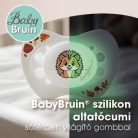 Baby Bruin ortodontikus formájú szilikon altatócumi világító gombbal 2-es méret 5-18hó - Süni 