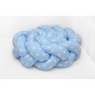 Prémium fonott fejvédő kiságyba 210cm - kék csillagos 