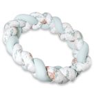 Baby Shop prémium fonott fejvédő kiságyba 220cm - Lulu Natural menta 
