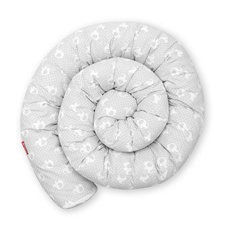 Scamp rácsvédő hengerpárna 300cm - Grey Elephants
