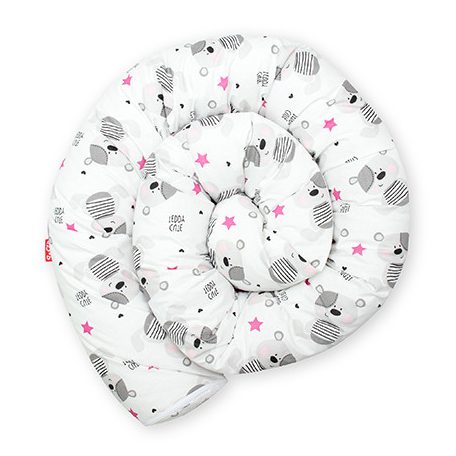 Scamp rácsvédő hengerpárna 300cm - White Grey Bears