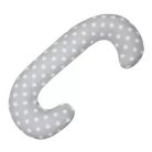 Scamp C alakú párna - Grey White Round Stars