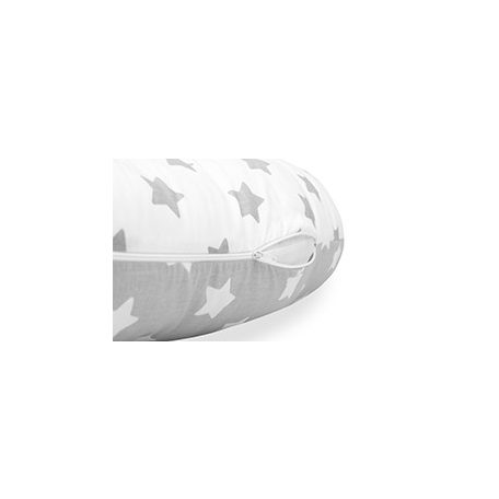Scamp C alakú párna - Grey White Round Stars