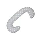 Scamp C alakú párna - Grey White Round Stars