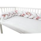 Baby Shop prémium fonott fejvédő kiságyba 250cm - Betty