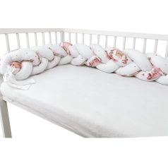 Baby Shop prémium fonott fejvédő kiságyba 250cm - Betty