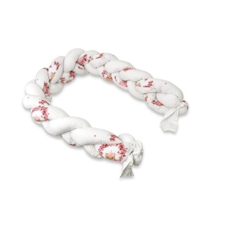 Baby Shop prémium fonott fejvédő kiságyba 250cm - Betty