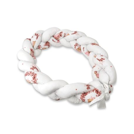 Baby Shop prémium fonott fejvédő kiságyba 250cm - Betty