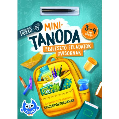 Minitanoda letörölhető filccel - 3-4 éves kortól
