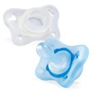 Chicco PhysioForma®  Mini Soft szilikon cumi 0-2 hó, 2 db kék
