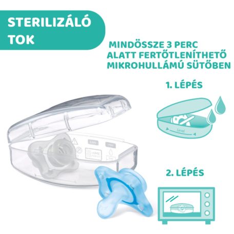 Chicco PhysioForma®  Mini Soft szilikon cumi 0-2 hó, 2 db rózsaszín