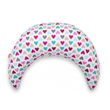 Scamp félhold párna - Colorful Heart