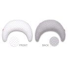 Scamp félhold párna - Little Heart White Gray