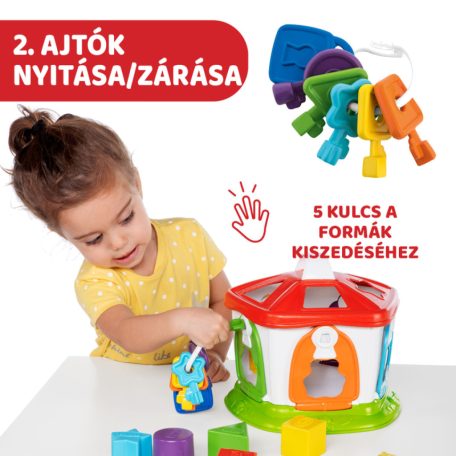 Chichco Smart2Play Házikó kulcsokkal játék 12 hó+