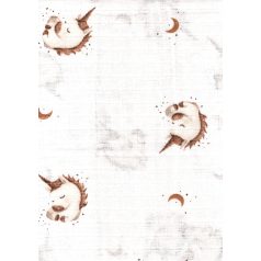 Mintás textil pelenka 1db-os - Egyszarvú baba