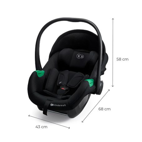 Kinderkraft Mink Pro2 40-87 cm hordozó i-Size (0-13 kg) - Black