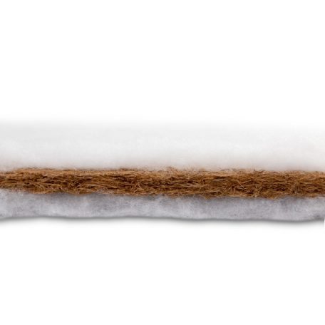 Kókusz matrac mózeskosárba 75*35*3 cm - fehér