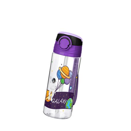 Titiz szívószálas kulacs 500ml - Galaxy fekete