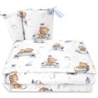 Baby Shop 3 részes ágynemű garnitúra - Mackó álom kék