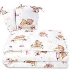   Baby Shop 3 részes ágynemű garnitúra - Mackó álom rózsaszín 