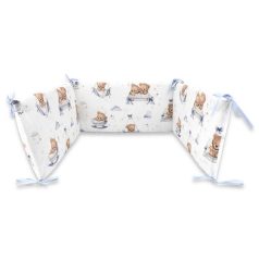 Baby Shop fejvédő kiságyba - Mackó álom kék