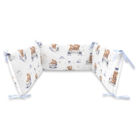 Baby Shop fejvédő kiságyba - Mackó álom kék