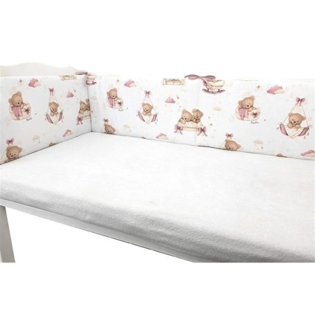 Baby Shop fejvédő kiságyba - Mackó álom rózsaszín