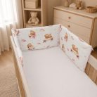 Baby Shop fejvédő kiságyba - Mackó álom rózsaszín