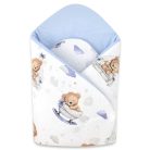 Baby Shop pólyatakaró 75x75cm - Mackó álom kék