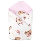Baby Shop kókuszpólya 75x75cm - Mackó álom rózsaszín