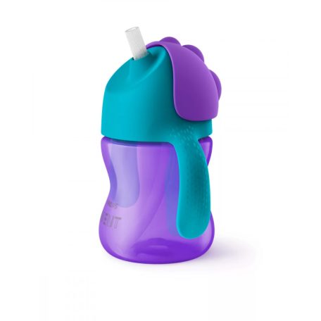Philips Avent 9+ Bendy Szívószálas itató pohár 200ml
 - lila