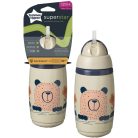 Tommee Tippee Superstar Insulated Straw Cup szívószálas hőtartó pohár 266 ml 12m+ - Drapp