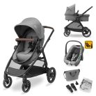 Maxi-Cosi Zelia S Trio babakocsi szett + FamilyFix S ISOFIX talppal - Grey
