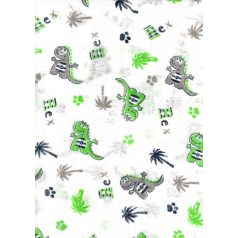 Mintás textil pelenka 1db-os - zöld/szürke dinó