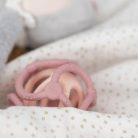 NATTOU Szilikon rágóka labda 2in1 BPA mentes 10 cm rózsaszín