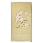 Trimex bélelt plüss takaró 70x100cm - holdon alvó maci zöld