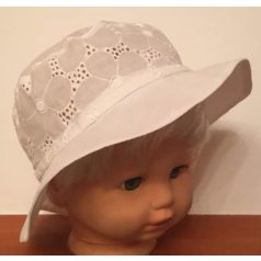 Minimanó nyári kalap (50) - fehér