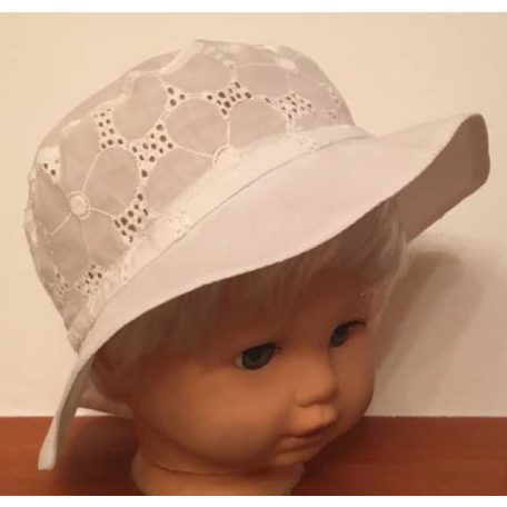 Minimanó nyári kalap (52) - fehér