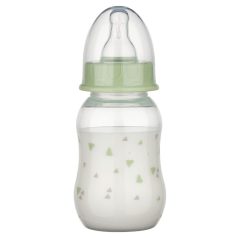 Baby-Nova cumisüveg szilikon cumival M-es 240 ml - zöld