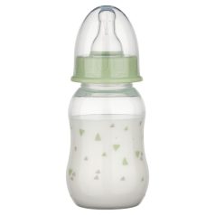 Baby-Nova cumisüveg szilikon cumival M-es 240 ml - zöld
